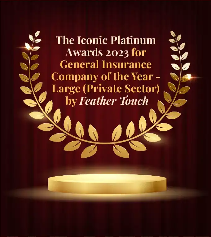 The Iconic Platinum Awards 2023 For General Insurance Company of the Year - Large (Private Sector) by Feather Touch